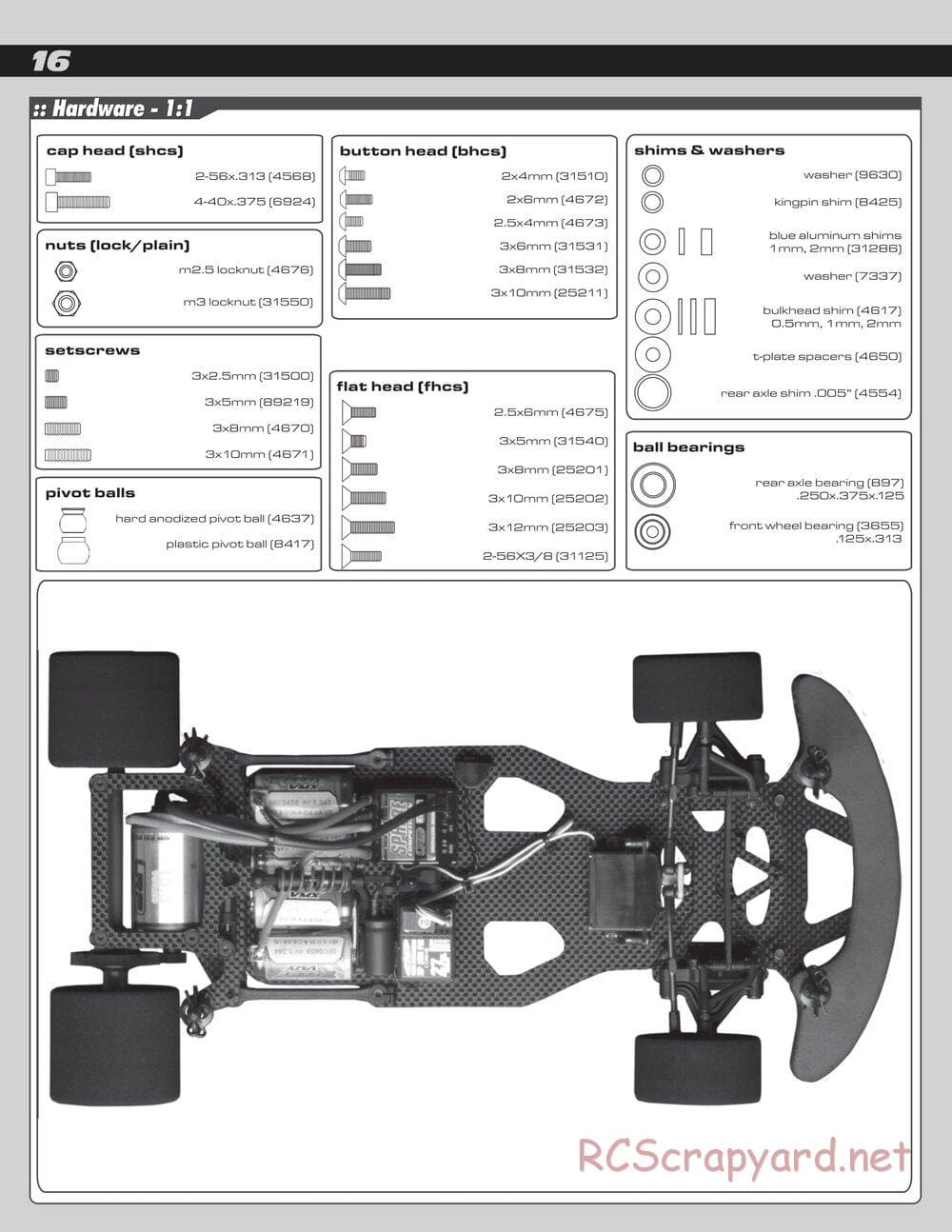 Team Associated - RC10R5 Factory Team - Manual - Page 16