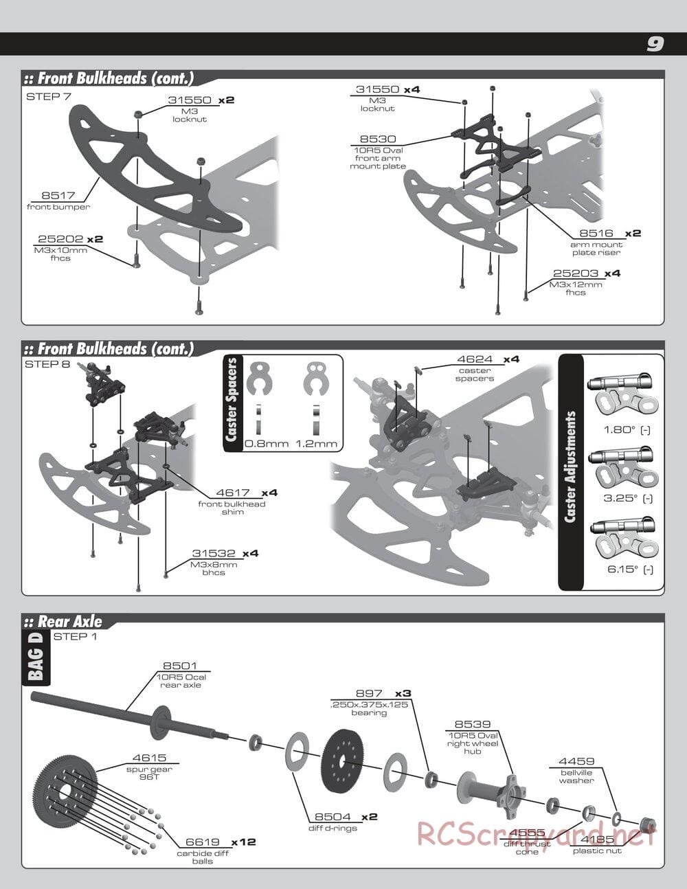 Team Associated - RC10R5 Oval Factory Team - Manual - Page 9