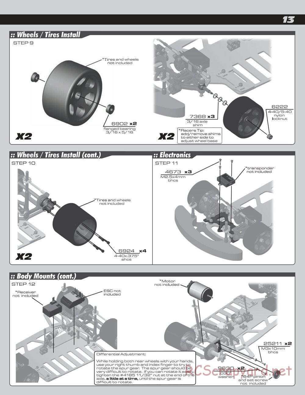 Team Associated - RC10R5 Oval Factory Team - Manual - Page 13