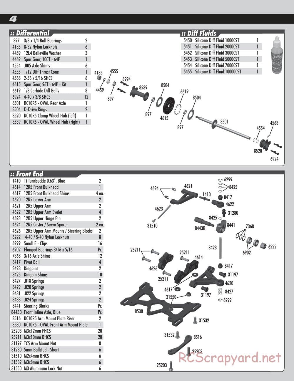 Team Associated - RC10R5 Oval Factory Team - Parts 3