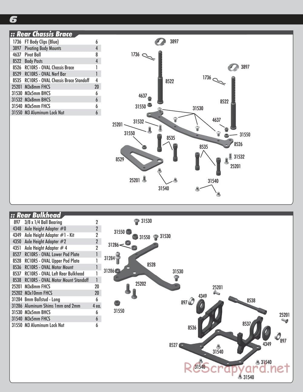 Team Associated - RC10R5 Oval Factory Team - Parts 5