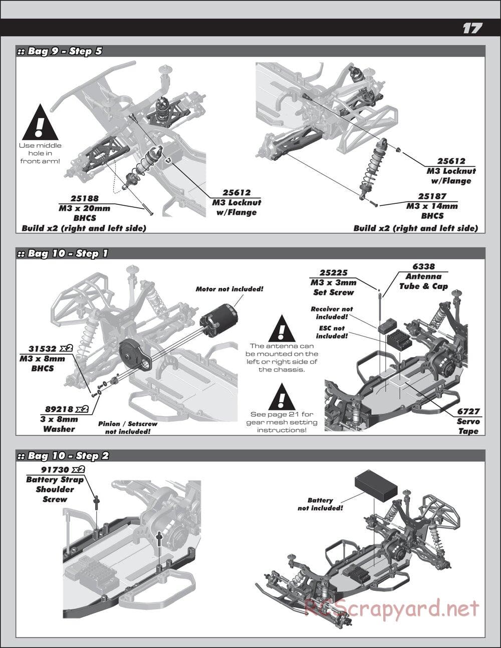 Team Associated - RC10 SC6.1 Team - Manual - Page 17