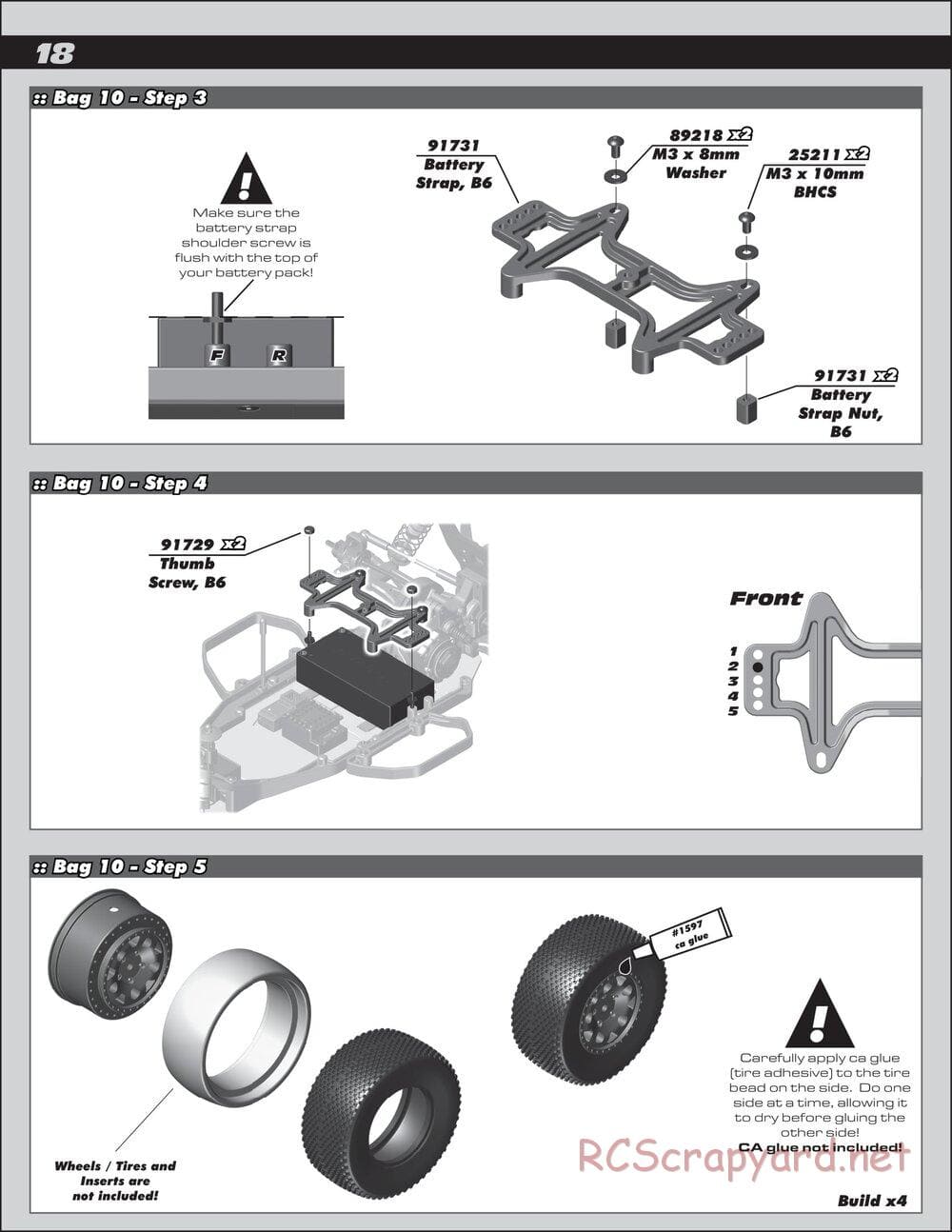 Team Associated - RC10 SC6.1 Team - Manual - Page 18