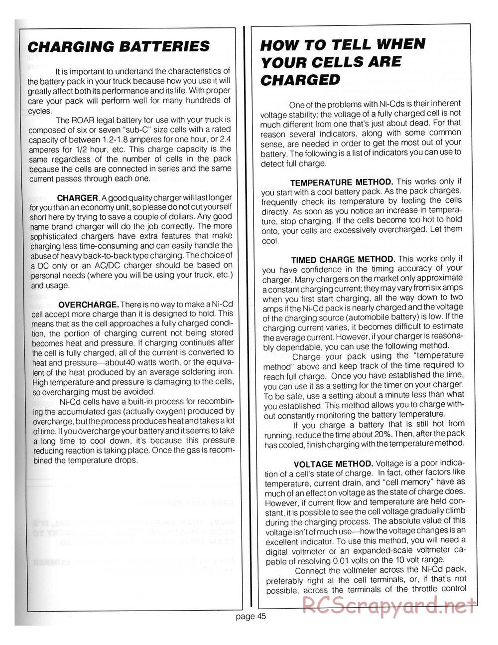 Team Associated - RC10T - Manual - Page 44