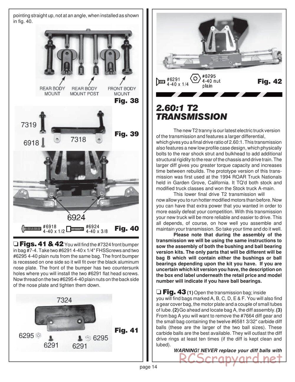 Team Associated - RC10T2 - Manual - Page 11