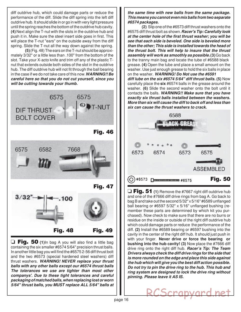 Team Associated - RC10T2 - Manual - Page 13