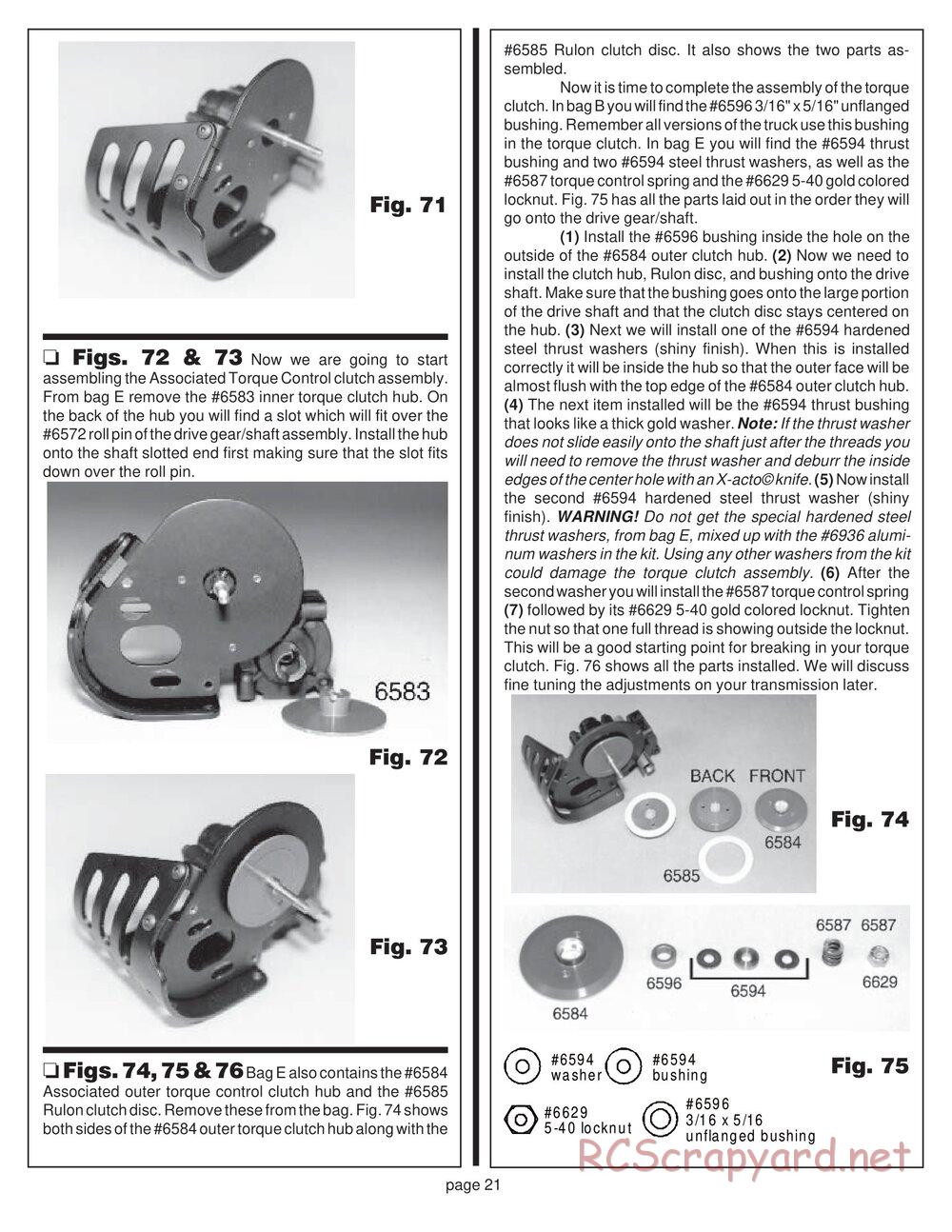 Team Associated - RC10T2 - Manual - Page 18