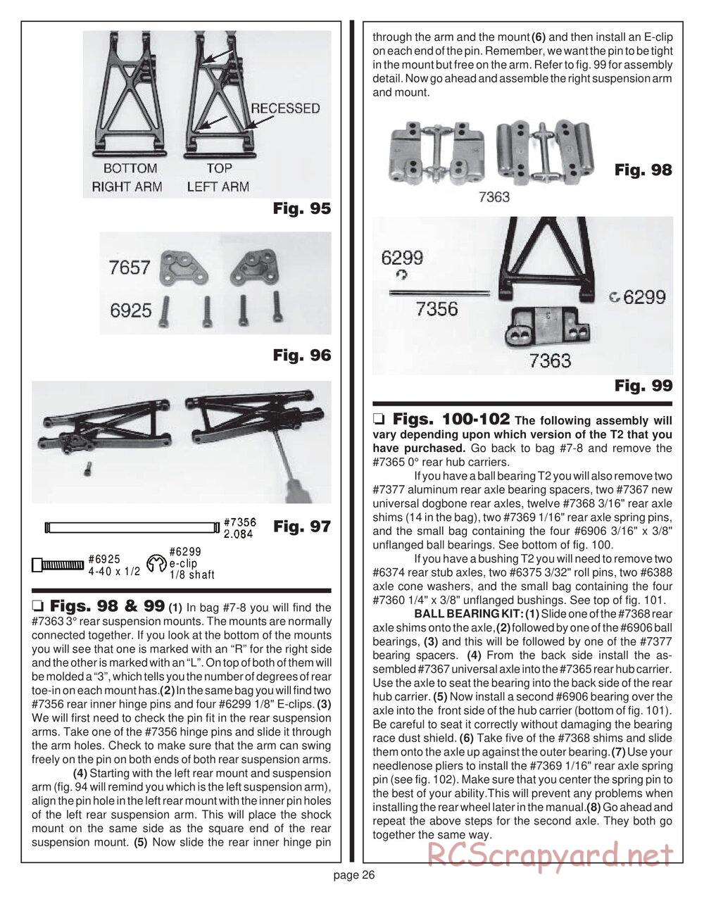 Team Associated - RC10T2 - Manual - Page 23