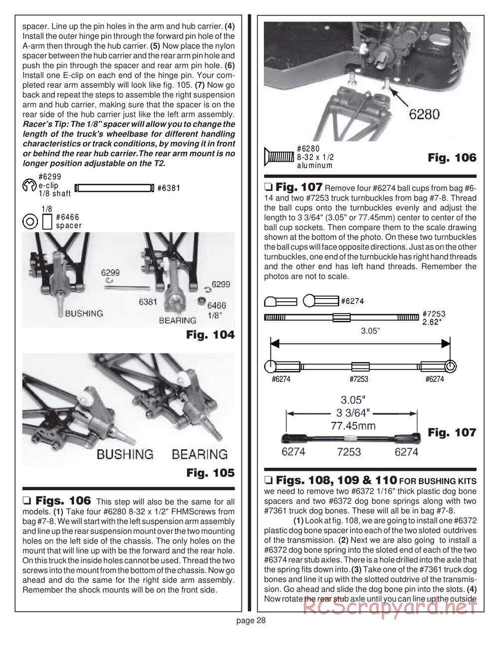 Team Associated - RC10T2 - Manual - Page 25