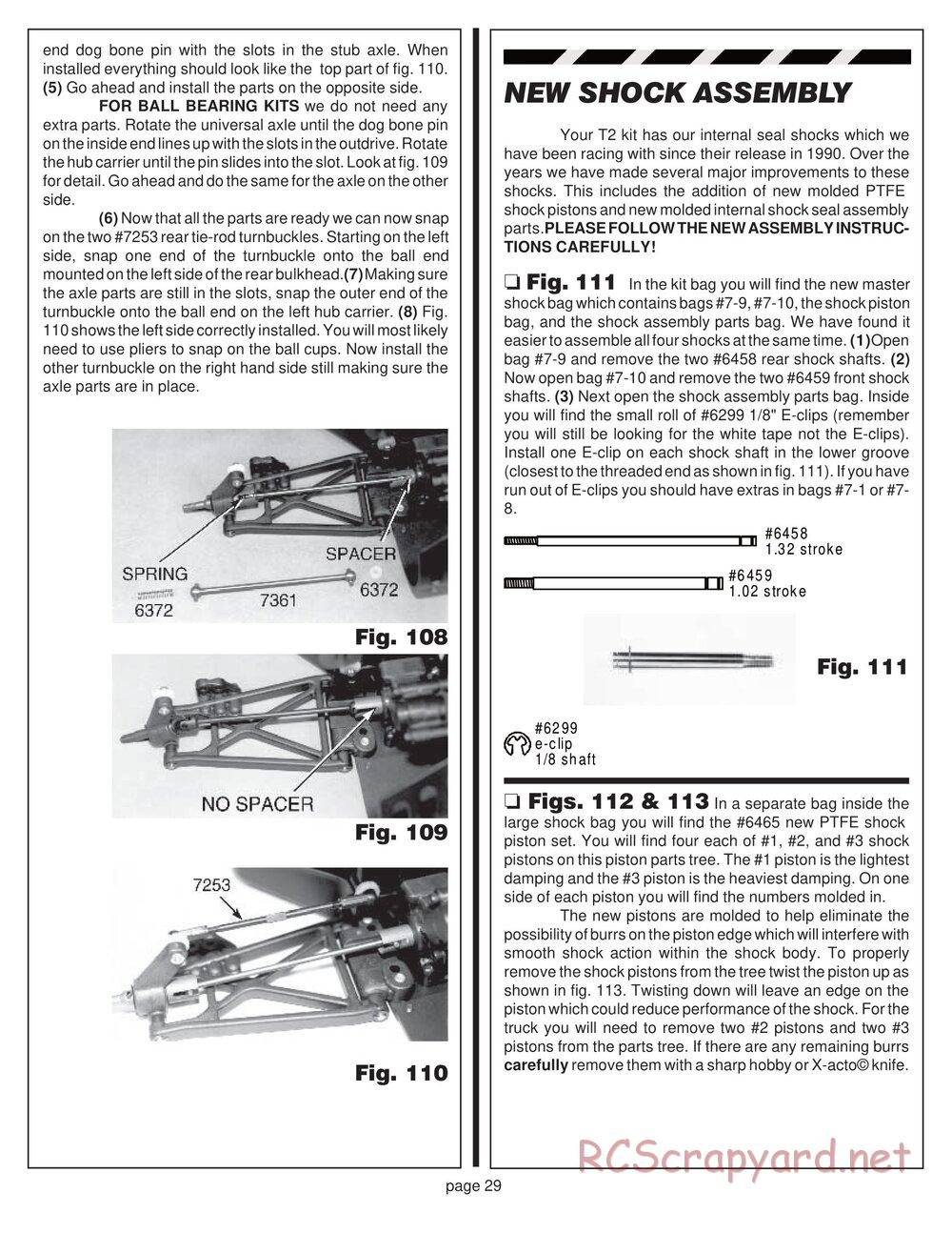 Team Associated - RC10T2 - Manual - Page 26