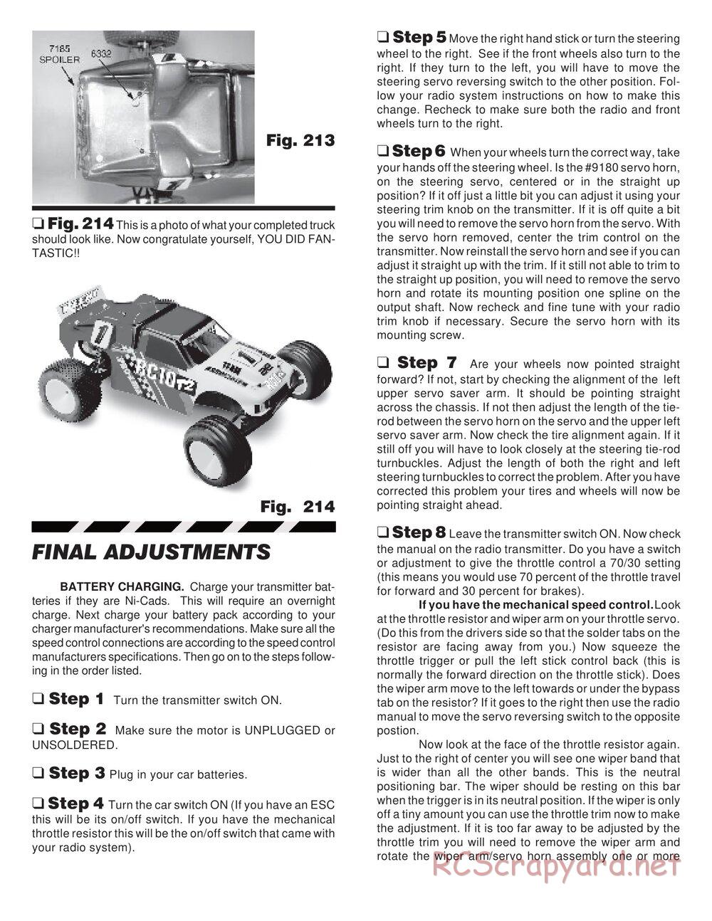Team Associated - RC10T2 - Manual - Page 49