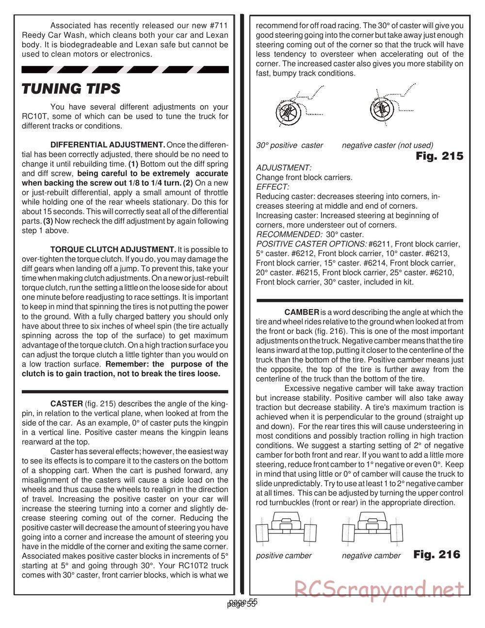 Team Associated - RC10T2 - Manual - Page 52