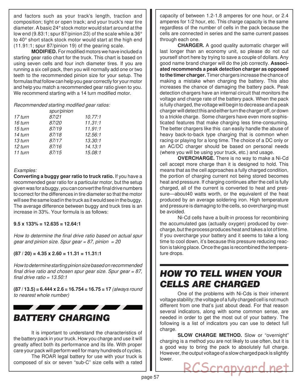 Team Associated - RC10T2 - Manual - Page 54