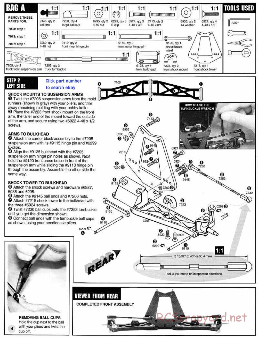 Team Associated - RC10T3 (1997) - Manual - Page 4