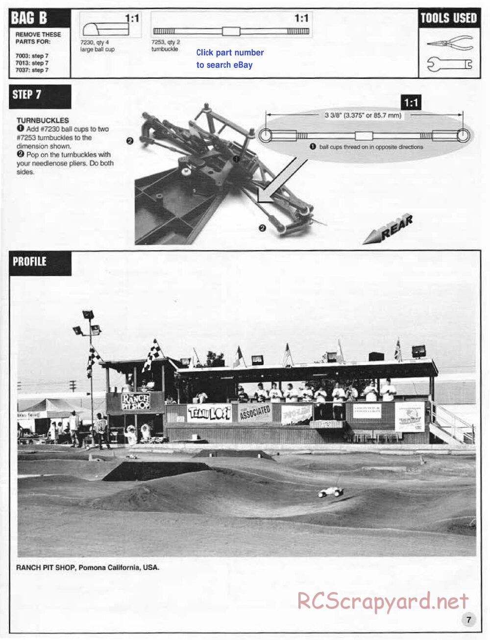 Team Associated - RC10T3 (1997) - Manual - Page 7