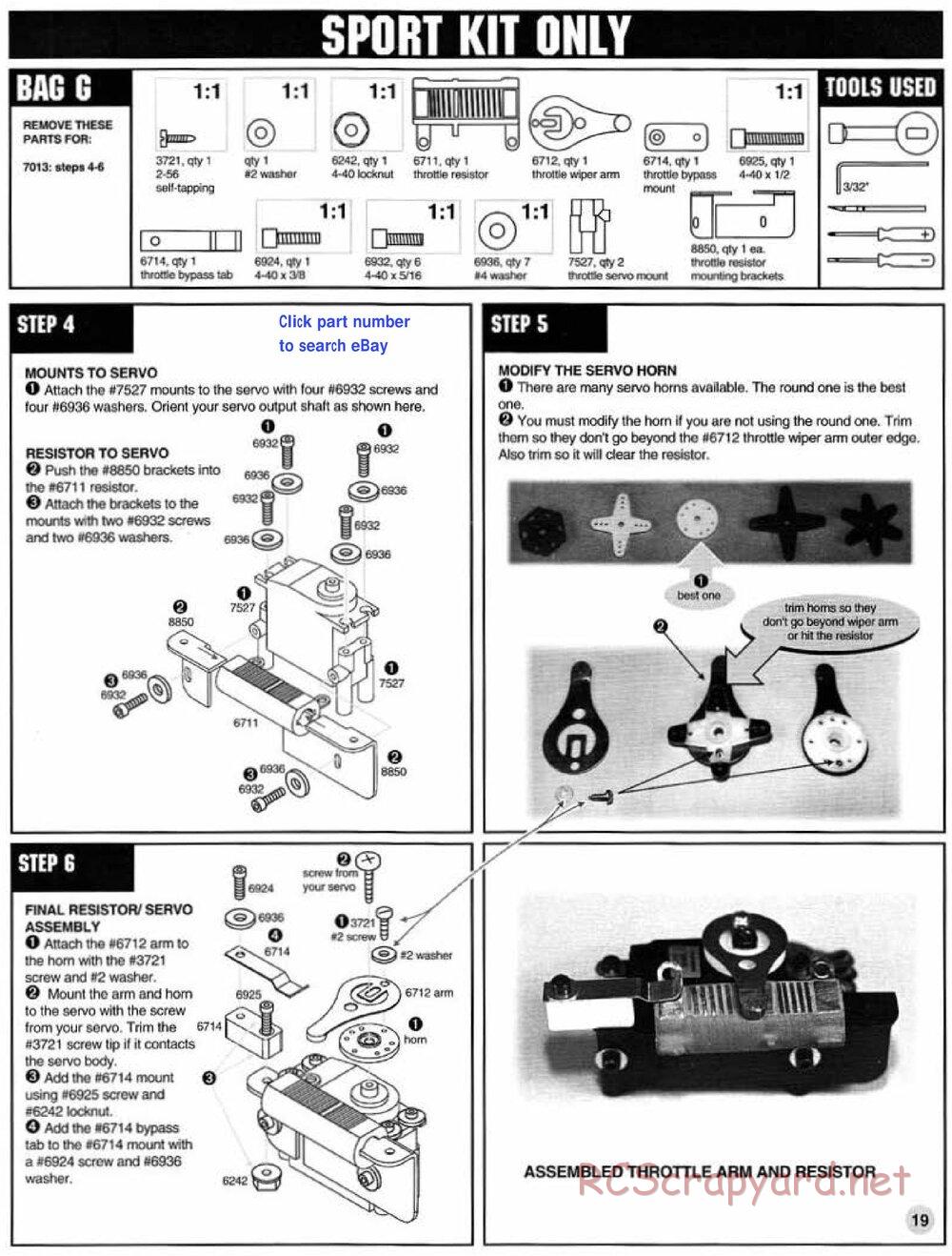 Team Associated - RC10T3 (1997) - Manual - Page 19