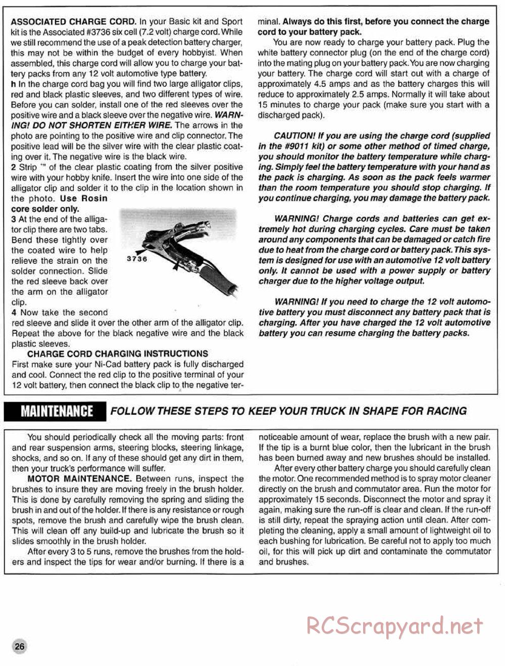 Team Associated - RC10T3 (1997) - Manual - Page 26