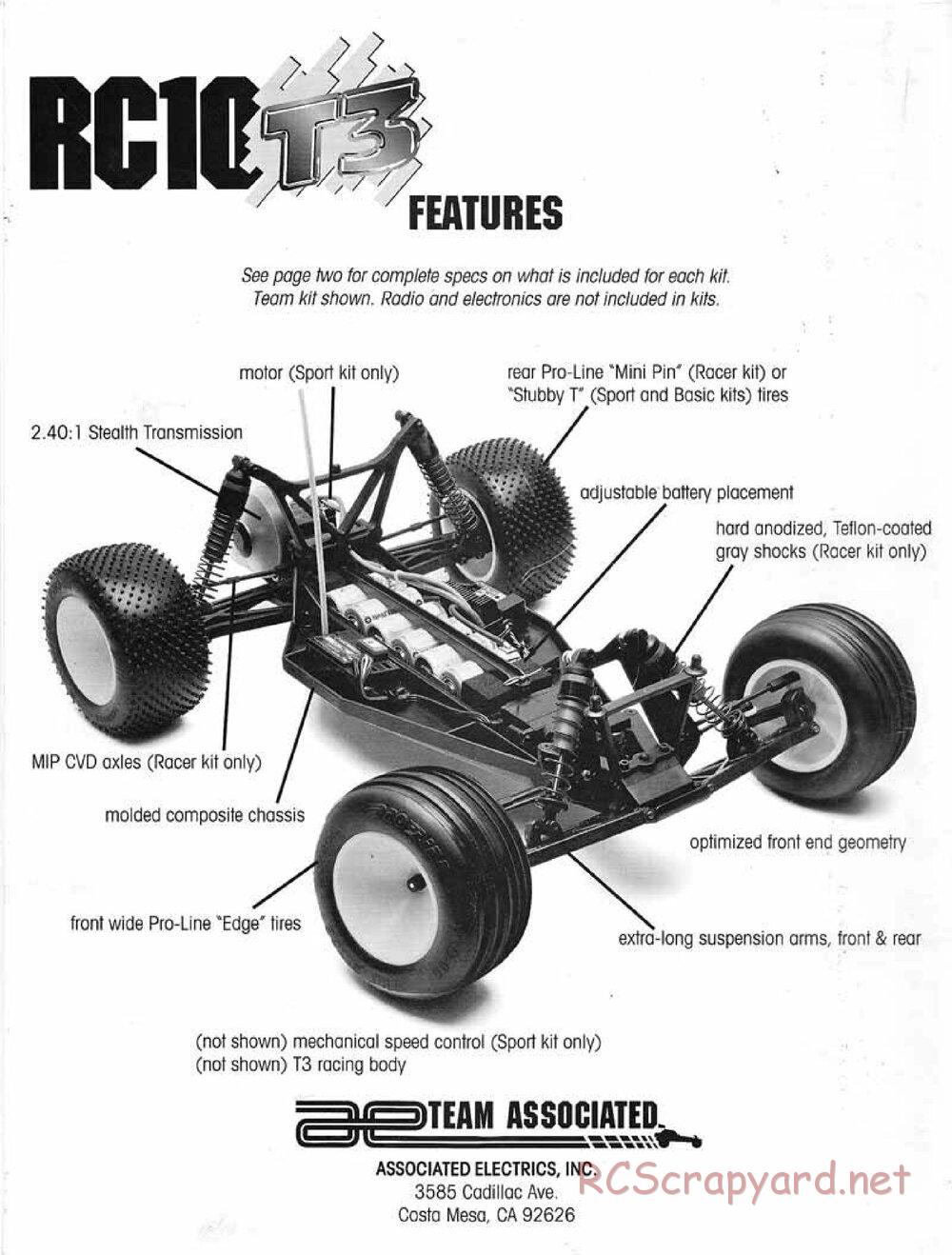 Team Associated - RC10T3 (1997) - Manual - Page 32