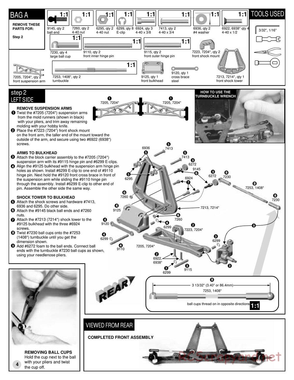 Team Associated - RC10T3 RTR (2001) - Manual - Page 4