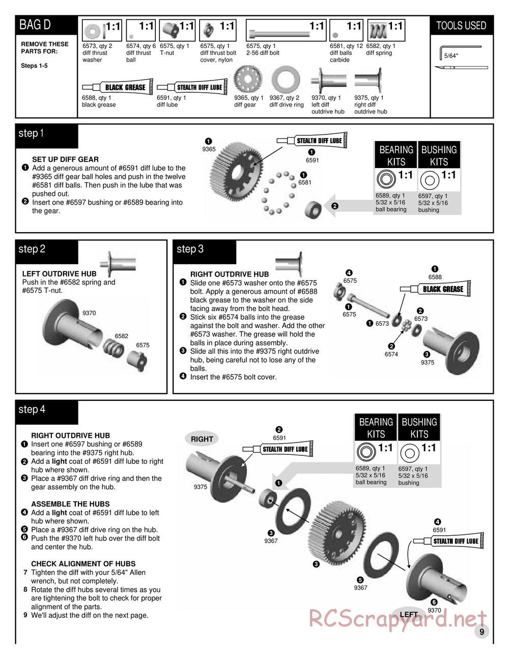 Team Associated - RC10T3 RTR (2001) - Manual - Page 9