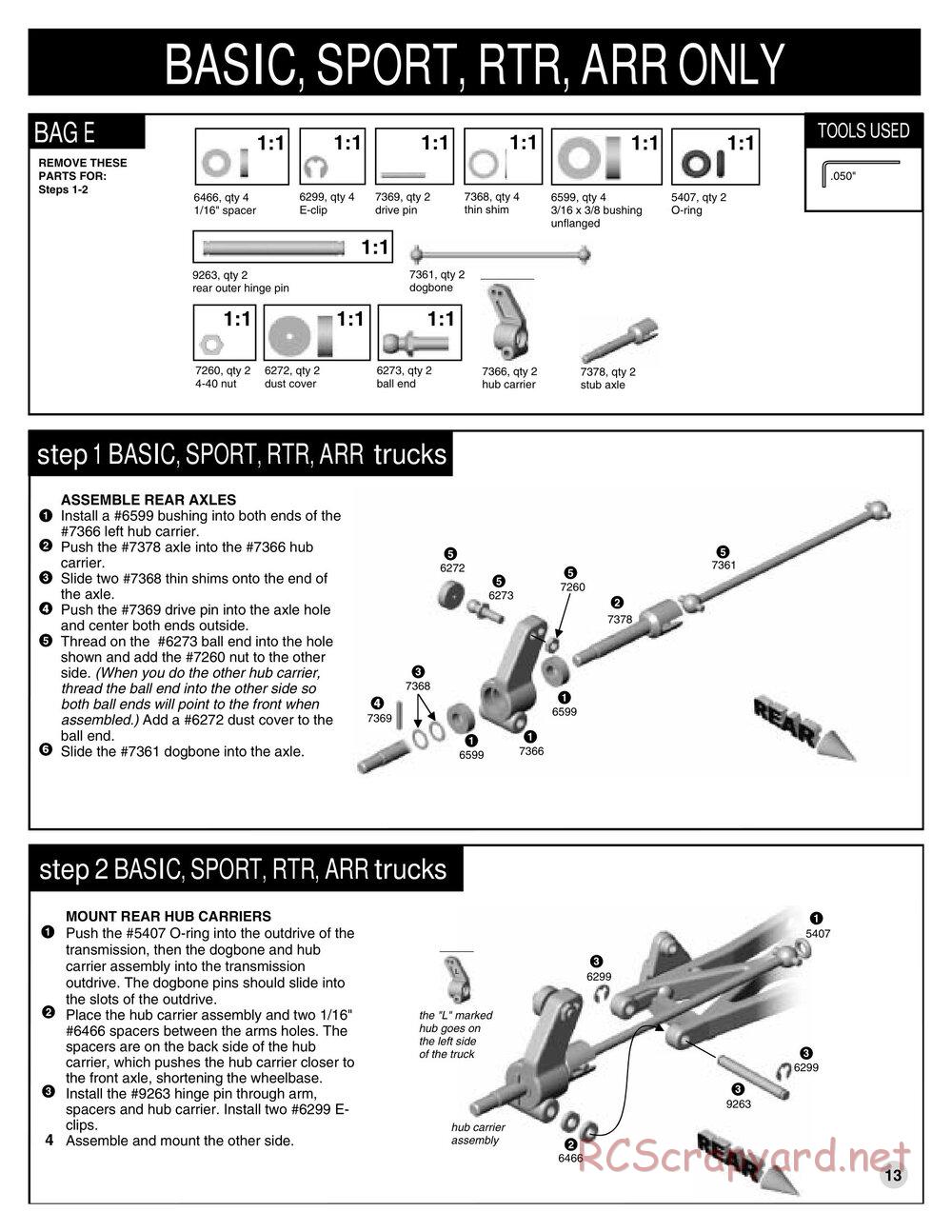 Team Associated - RC10T3 RTR (2001) - Manual - Page 14