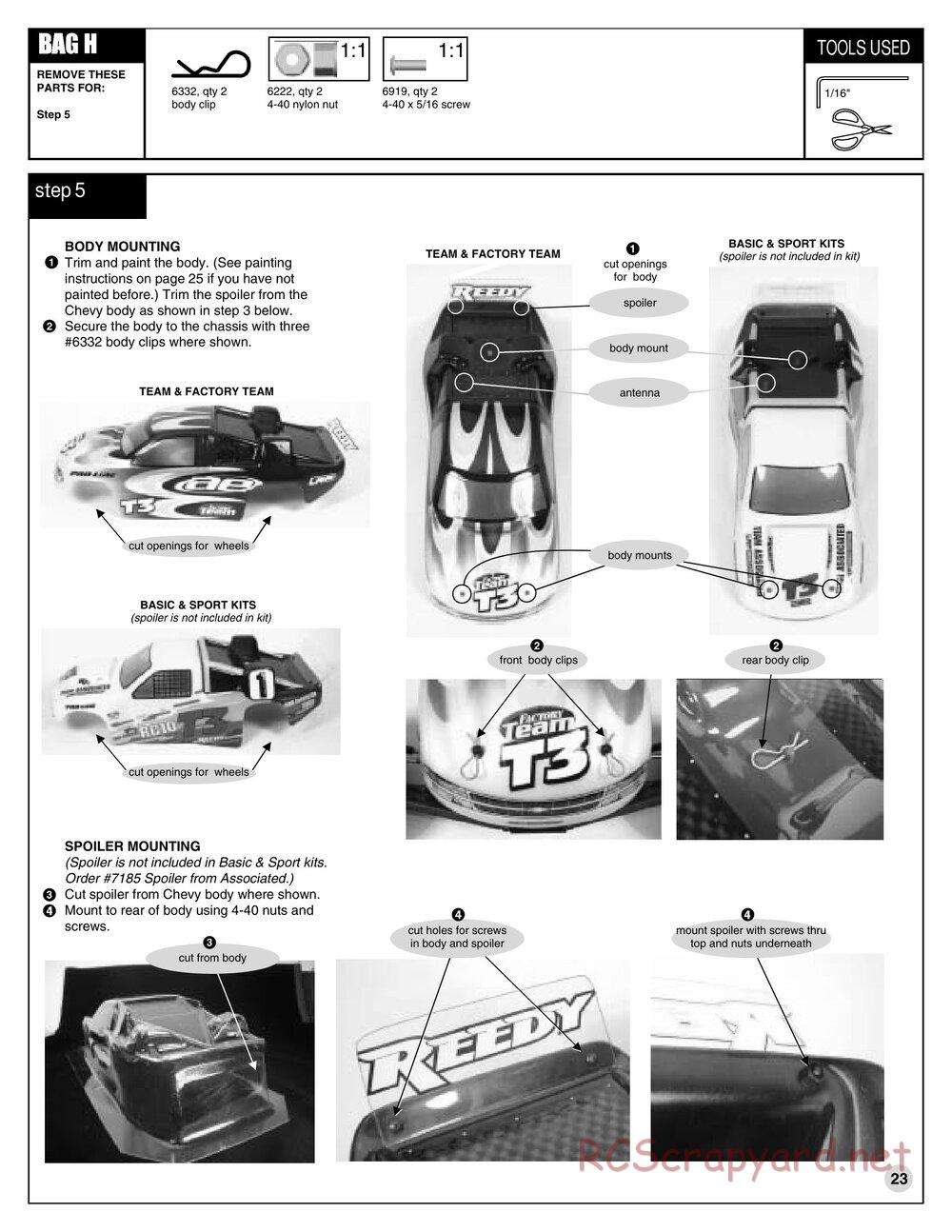 Team Associated - RC10T3 RTR (2001) - Manual - Page 24
