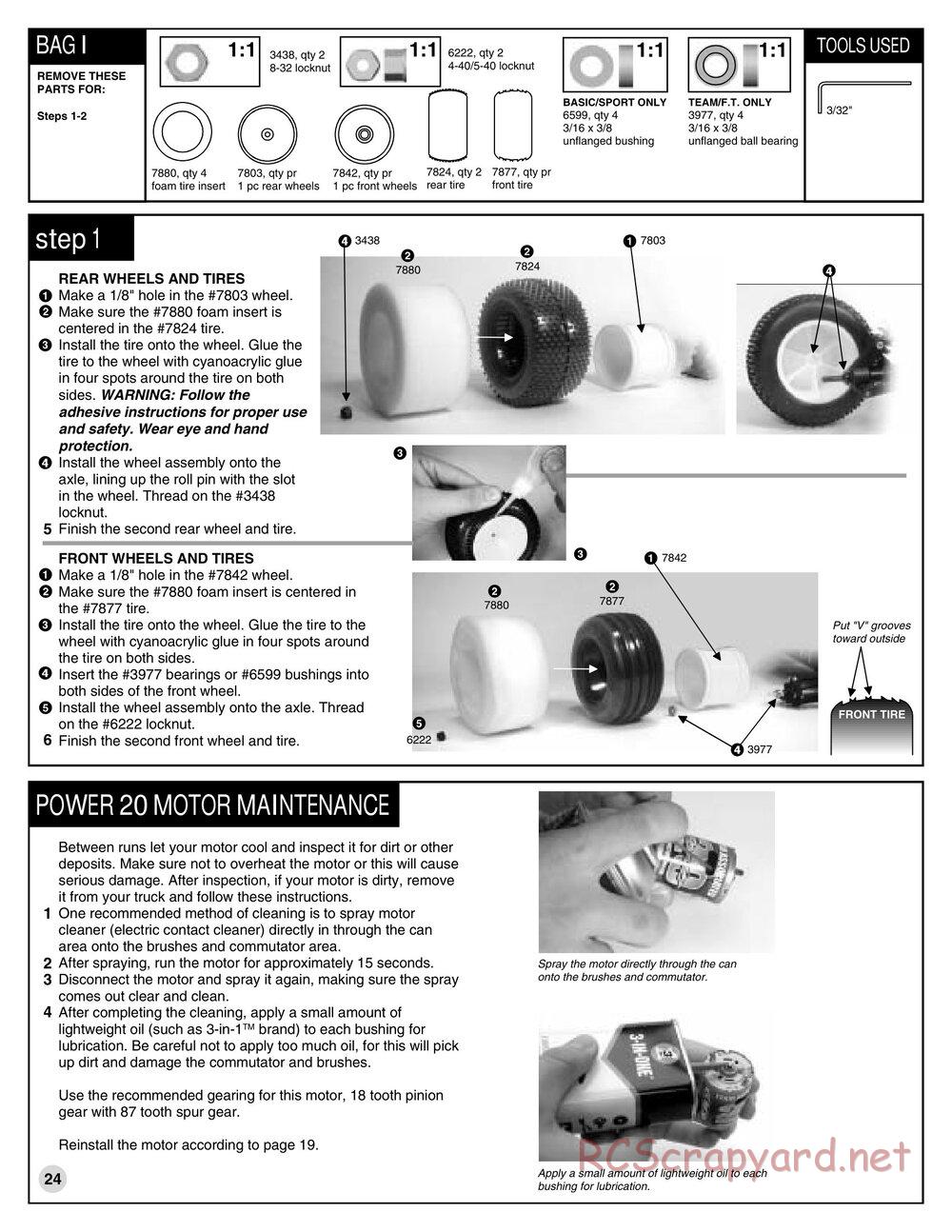 Team Associated - RC10T3 RTR (2001) - Manual - Page 25