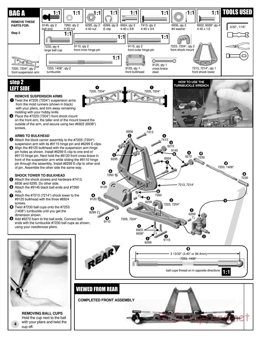 Team Associated - RC10T3 (2000) - Manual - Page 4