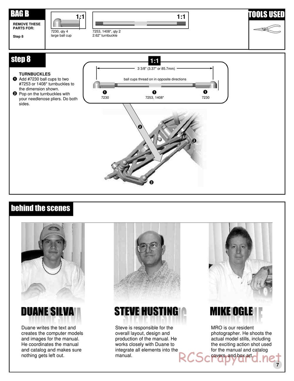 Team Associated - RC10T3 (2000) - Manual - Page 7