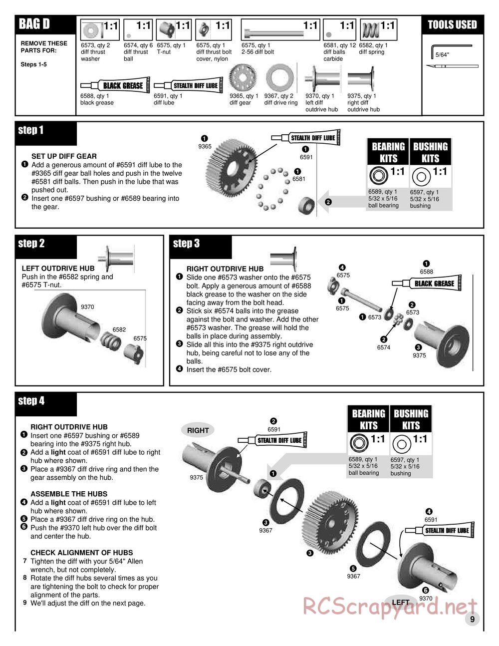 Team Associated - RC10T3 (2000) - Manual - Page 9