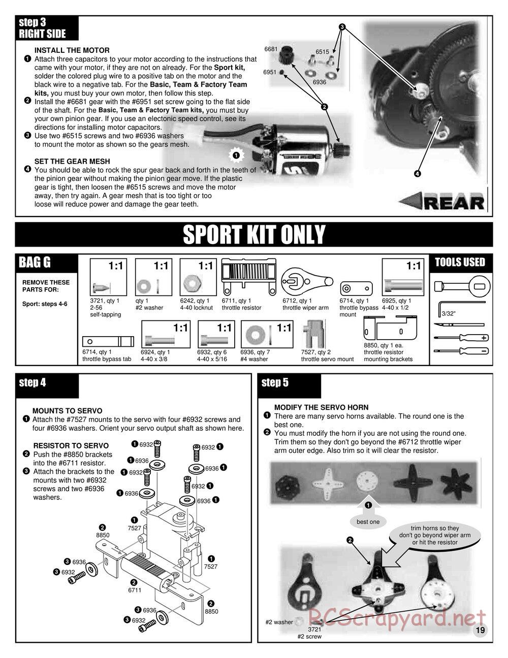 Team Associated - RC10T3 (2000) - Manual - Page 19