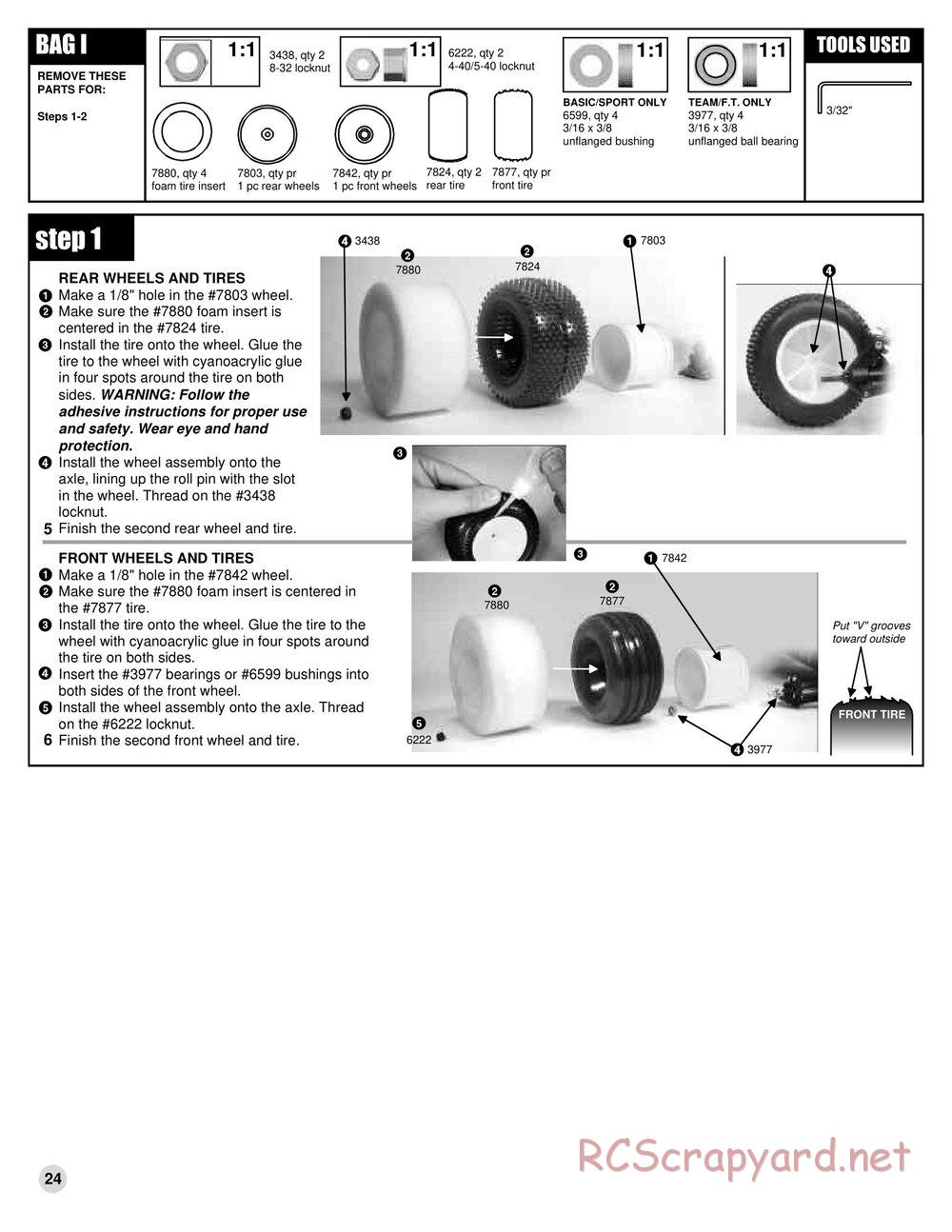 Team Associated - RC10T3 (2000) - Manual - Page 24