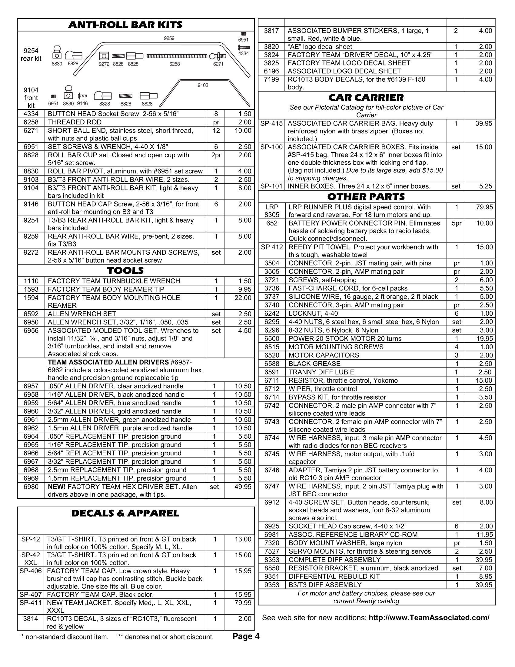 Team Associated - RC10T3 (2000) - Parts 4