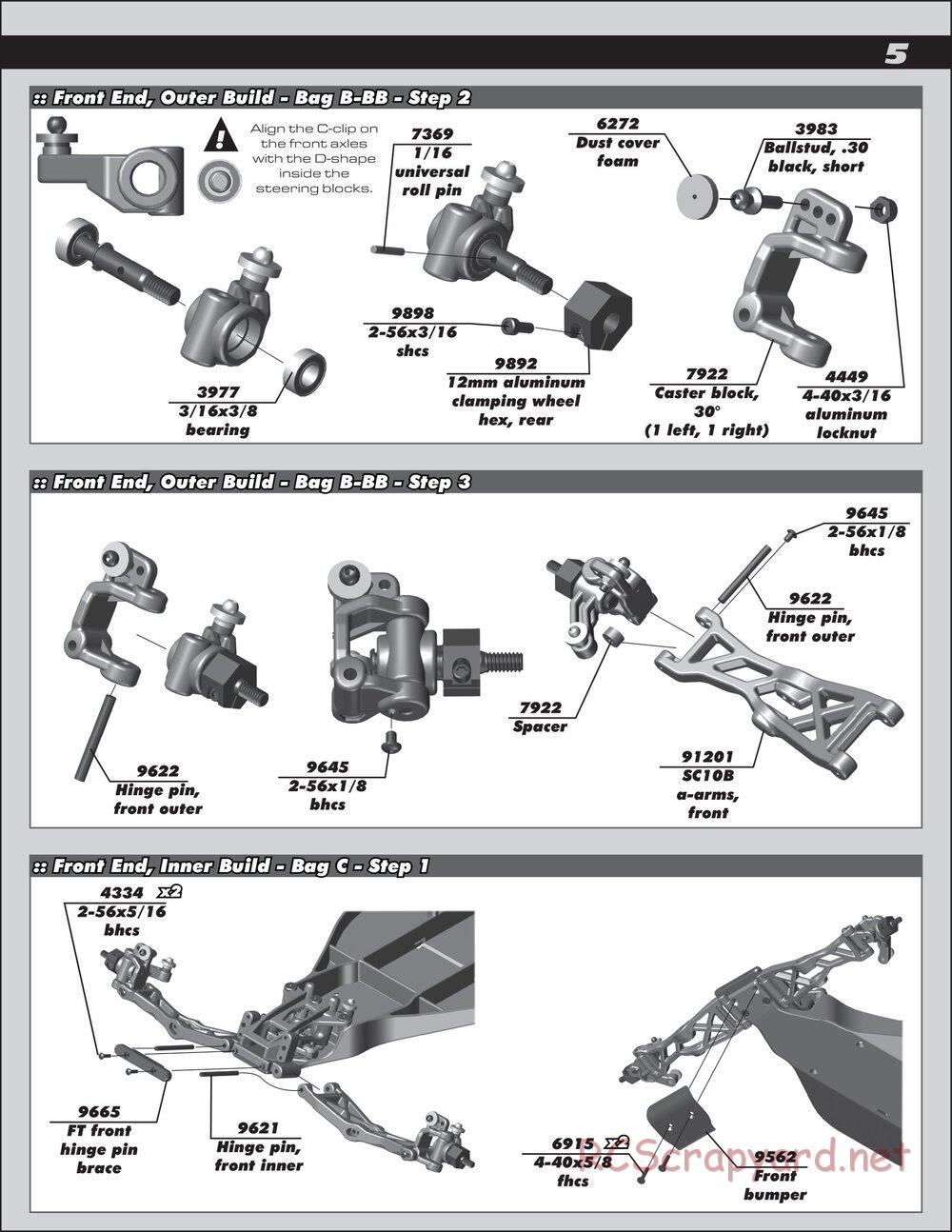 Team Associated - RC10T4.2 Factory Team - Manual - Page 5