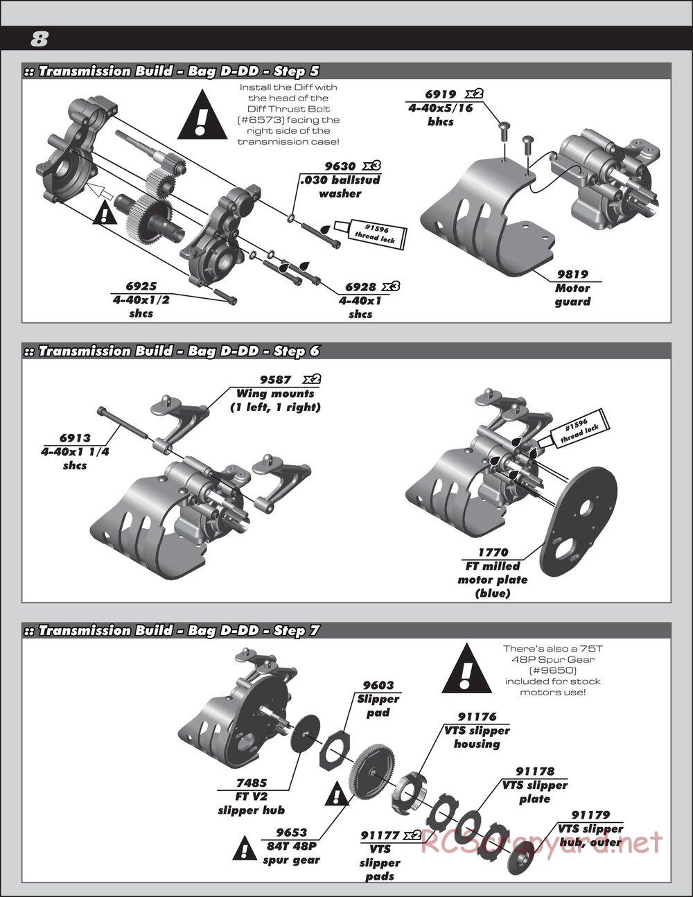Team Associated - RC10T4.2 Factory Team - Manual - Page 8