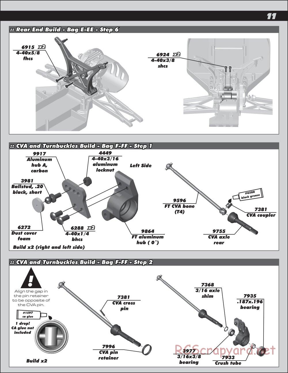 Team Associated - RC10T4.2 Factory Team - Manual - Page 11