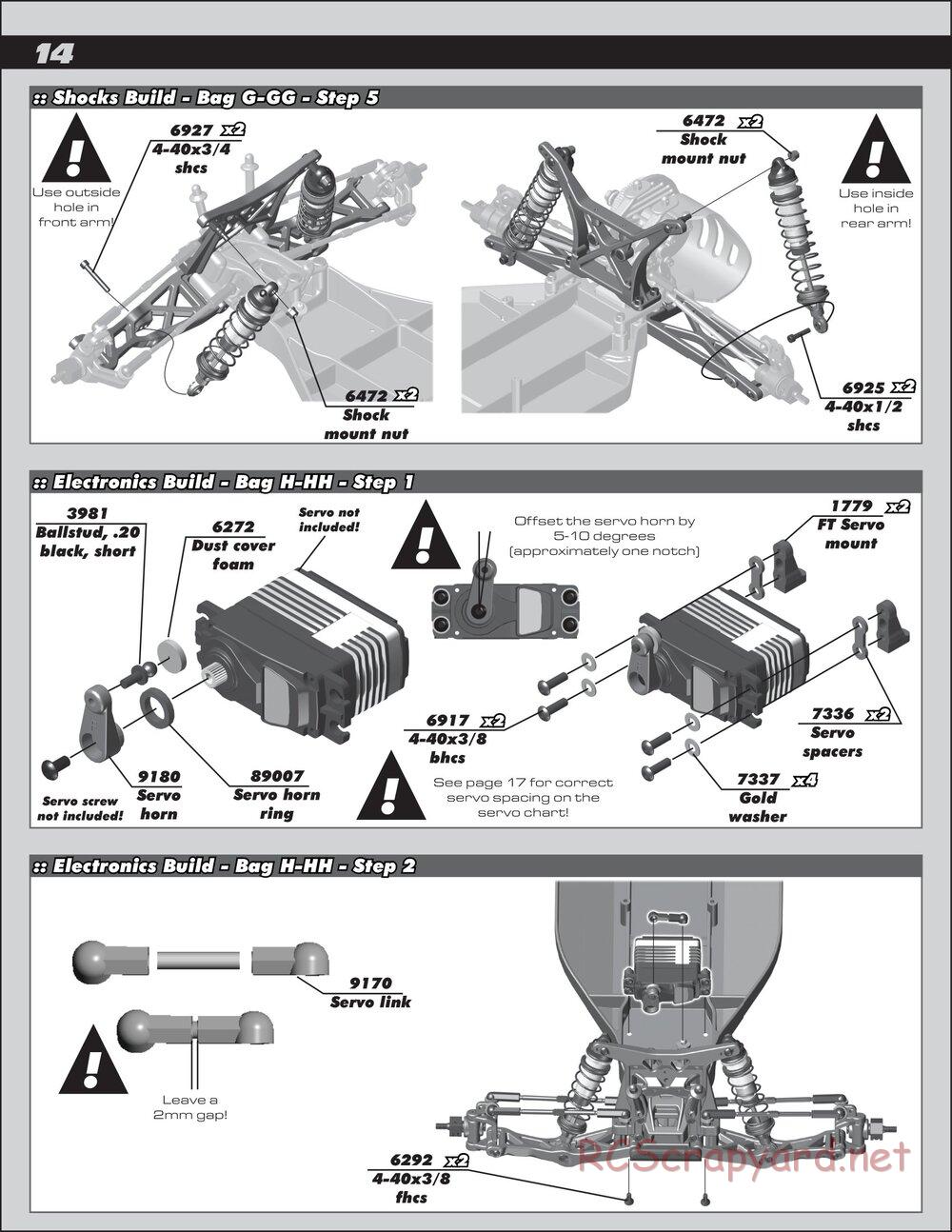 Team Associated - RC10T4.2 Factory Team - Manual - Page 14