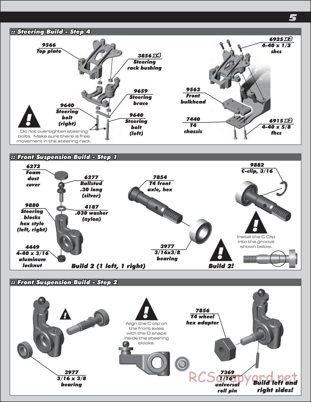 Team Associated - RC10T4.2 RS RTR - Manual - Page 5