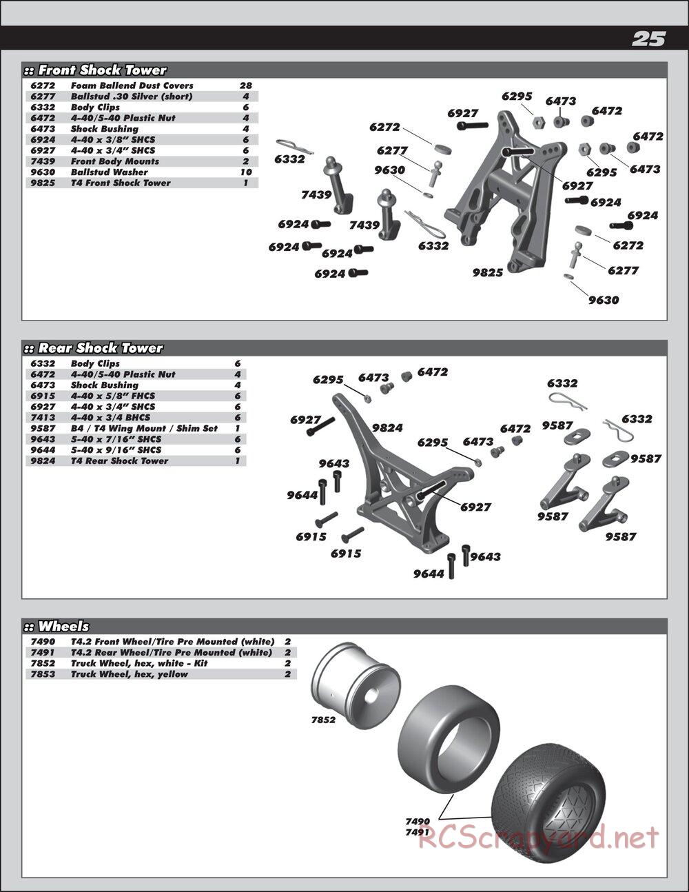 Team Associated - RC10T4.2 RS RTR - Manual - Page 25