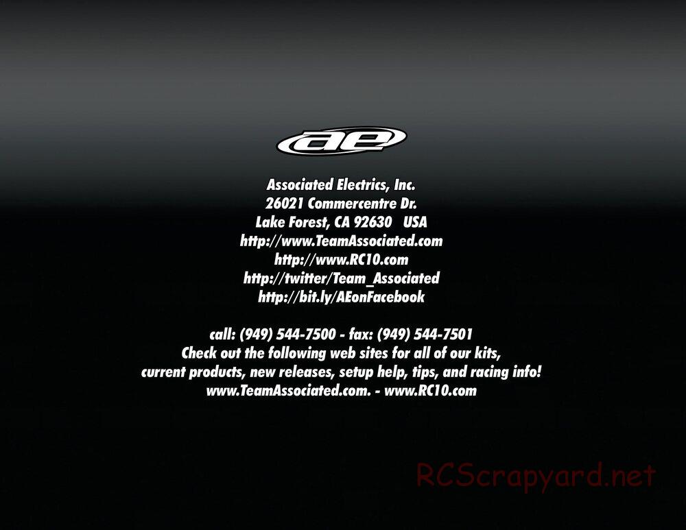 Team Associated - RC10T4.2 RS RTR - Manual - Page 34