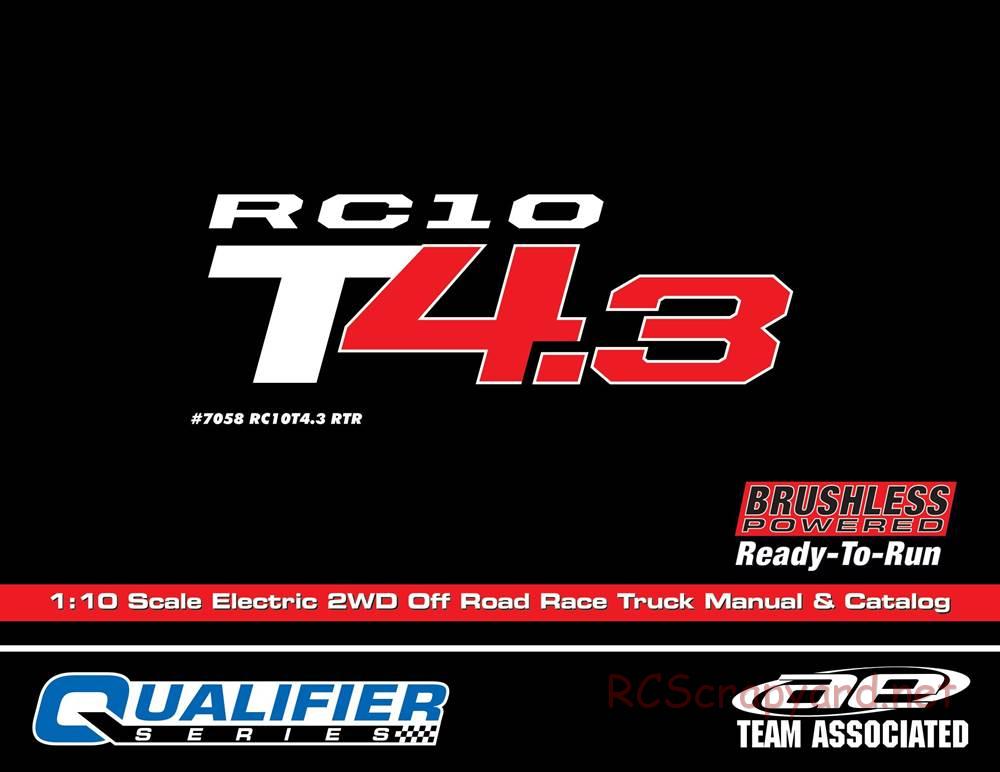 Team Associated - RC10T4.3 - Manual - Page 1