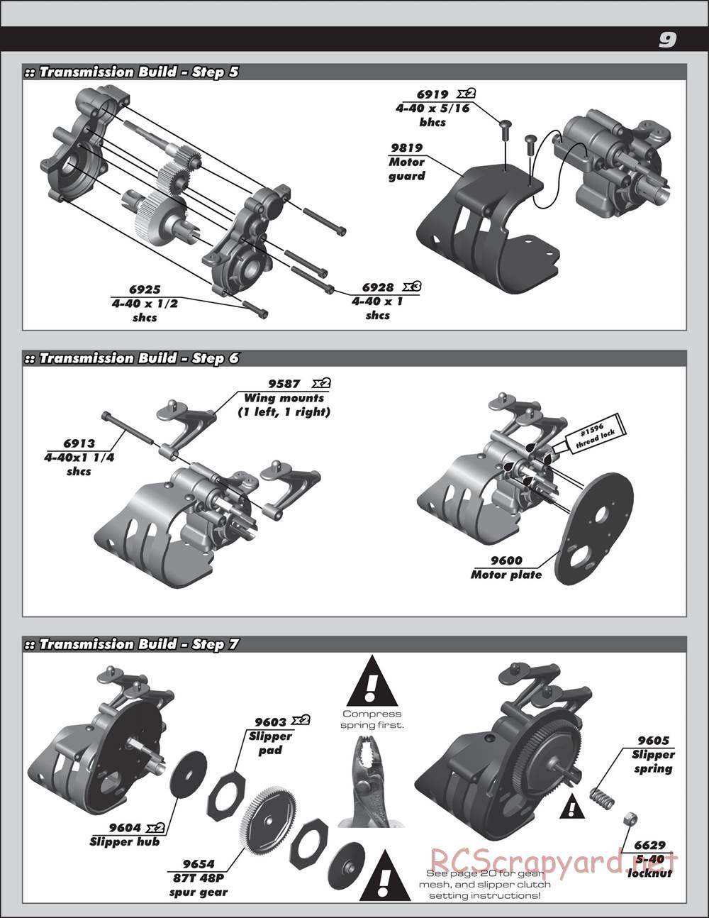 Team Associated - RC10T4.3 - Manual - Page 9