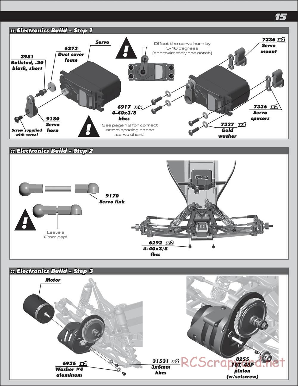 Team Associated - RC10T4.3 - Manual - Page 15