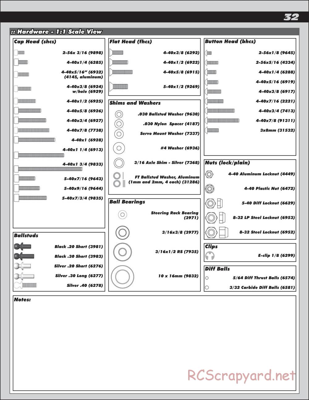 Team Associated - RC10T4.3 - Manual - Page 32