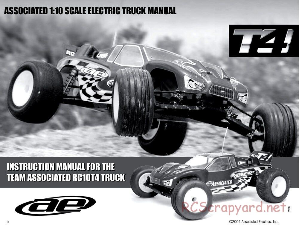 Team Associated - RC10T4 (2004) - Manual - Page 1