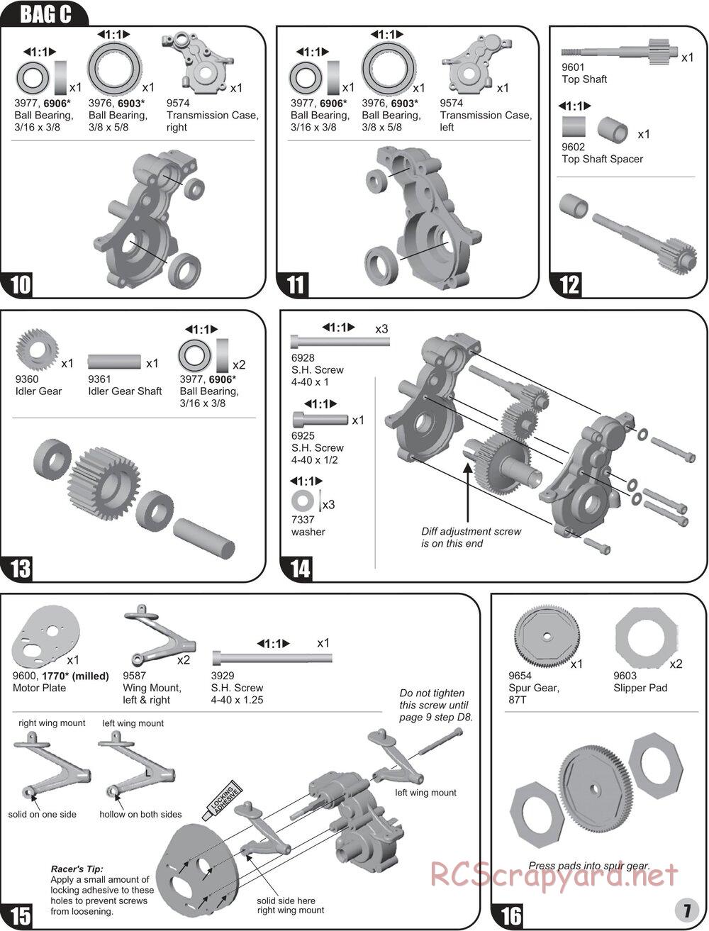 Team Associated - RC10T4 (2004) - Manual - Page 7