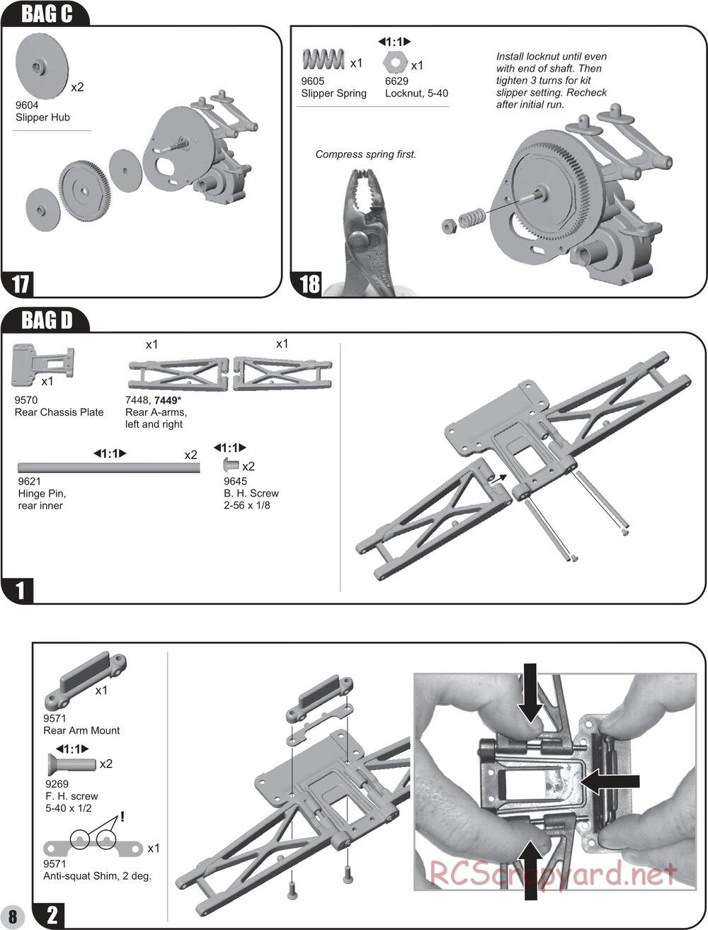 Team Associated - RC10T4 (2004) - Manual - Page 8