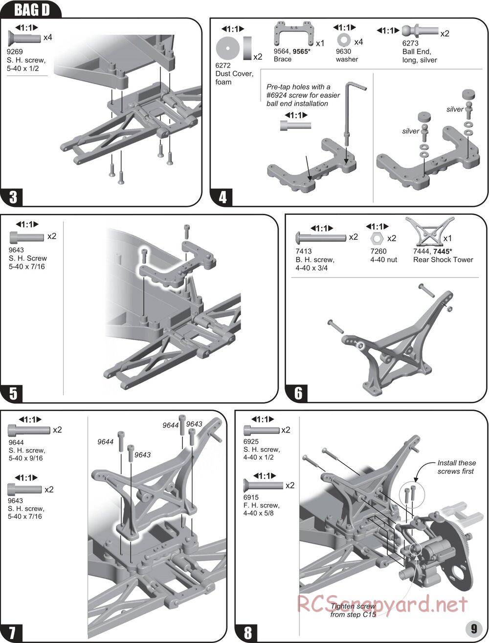 Team Associated - RC10T4 (2004) - Manual - Page 9