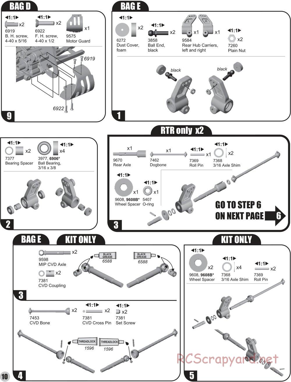 Team Associated - RC10T4 (2004) - Manual - Page 10