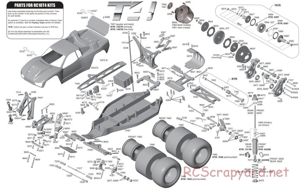 Team Associated - RC10T4 (2004) - Manual - Page 12